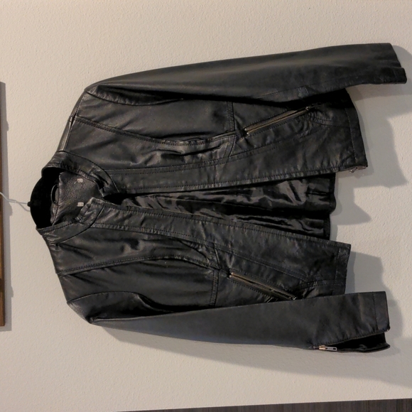 REVOLVE Jackets & Blazers - Vintage REAL pig leather black jacket